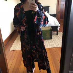 Navy floral kimono from Forever 21